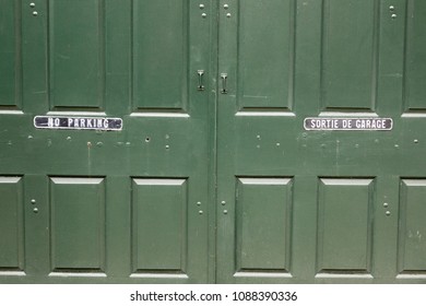 No parking door sign - Shutterstock ID 1088390336