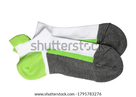 No show tab socks isolated on white background
