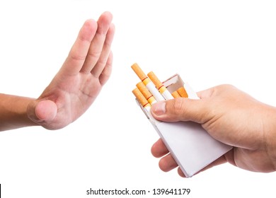 No Smoke And Stop Your Badly Health With White Background