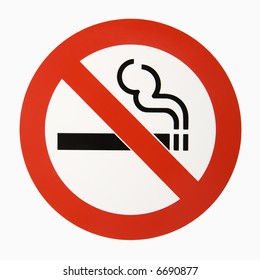 No Smoking Logo Against White Background.