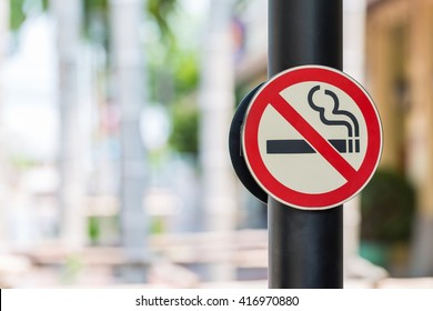 no smoking sign with green background - Shutterstock ID 416970880