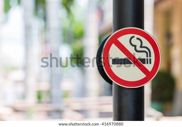 no smoking sign with
green background