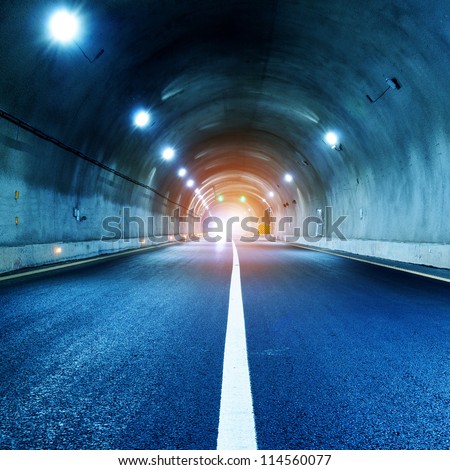 Similar – Image, Stock Photo Light at the end of the tunnel