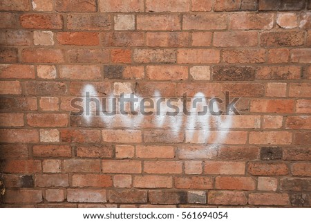 Similar – Image, Stock Photo Graffiti “Fuck Frontex”