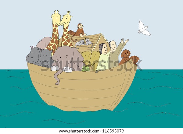 Noah Ark Sending Dove After Flood Stock Photo 116595079 | Shutterstock