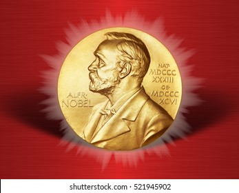 Nobel Prize. The Award Of The Year. Prize Alfred Nobel. Humanity Award