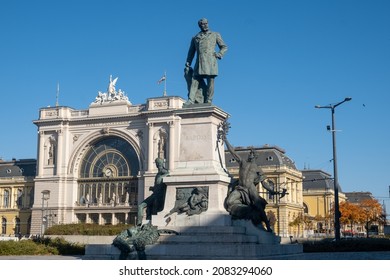 Noble Gabor Baross de Bellus was a Hungarian statesman in hungarian parliament and Budapest eastern railway station or Keleti palyaudvar.