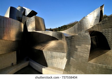 Nobody But Exterior Of Guggenheim Museum Bilbao, Bilbao, Spain, May 20, 2014