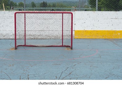 Nobody Playing Hockey Goal Empty Aspiration Success