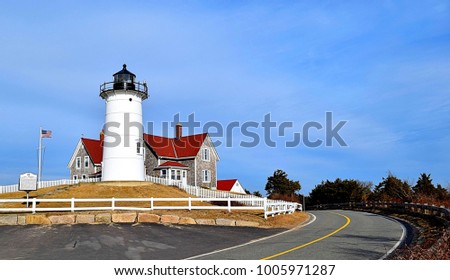 Nobska Point Lighthouse Woods Hole Cape Cod Massachusetts