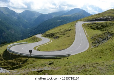 Nockalm High Alpine Mountain Road Hairpin Turn Free Stock Photo | picjumbo