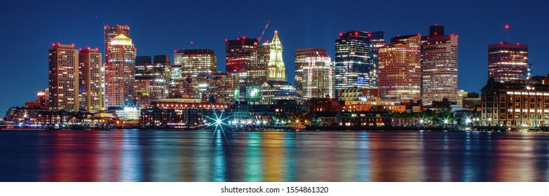 Nocturne Photo Of The City Of Boston