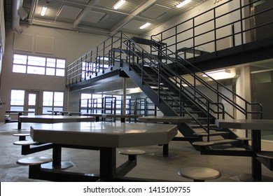 Nogales, Ariz. / US - March 8, 2011: A cell block at the brand new Santa Cruz County Sheriff's Office and jail just before it opens for full operations. 4681