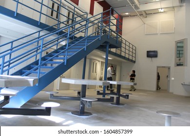 Nogales, Ariz. / US - March 8, 2011: Cell blocks in the new Santa Cruz County Sheriff's Office jail facility just before it's opening. 4653