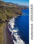 Nogales Beach. Puntallana. Island of La Palma. Canary Islands. This beach sums up much of what the island offers: mountains, trails, lava, ocean and greenery. Excellent for lovers of solitude