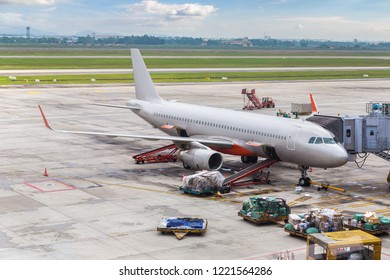 Noi Bai International Airport In Hanoi In A Summer Day