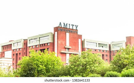 Noida, New Delhi - April 26, 2019 - A View Of Amity University Building At Sector 125, Noida From Expressway