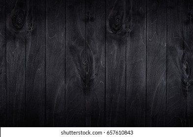 Noir elegance black wooden board background. Wood texture.
