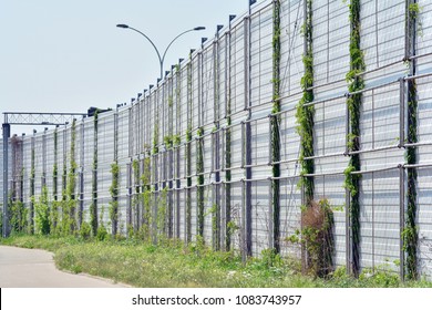 Noise Barrier On A Highway