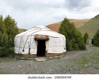 Nomad Kyrgyz Yurt In Mountain Landscape