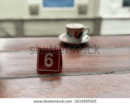 Nomor six on the table