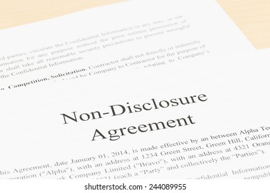 Non Disclosure Agreement Document