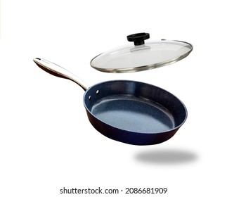 Non Stick Surface Frying Pan Isolated On White Background	
