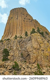 Non traditional View of Devils Tower in Wyoming