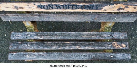 NON WHITE ONLY Bench In Cape Town, South Africa