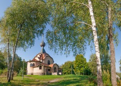 Non-canonical Temple Of The Spirit In The Estate Talashkino In The Smolensk Region, Russia. Panorama