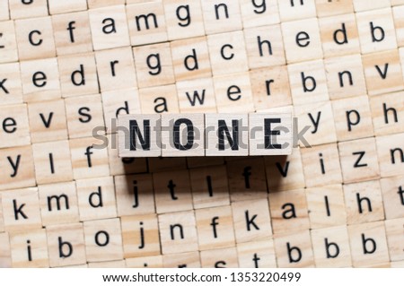 None word concept