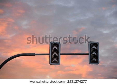 A non-functioning traffic light. Ampel. Cruising, Stop, Politics, Germany.