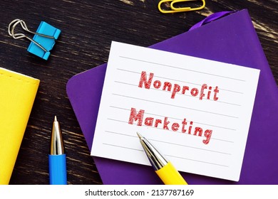  Nonprofit Marketing Phrase On The Page.
