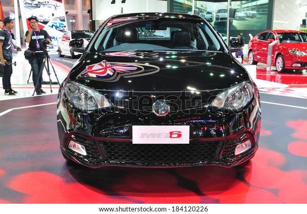 NONTHABURI - March 25: New MG 6 on display at\
The 35th Bangkok Thailand International Motor Show on March 25,\
2014 in Nonthaburi,\
Thailand