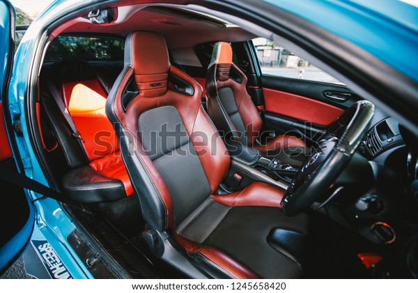 Nonthaburi Nov 2018 Interior Blue Mazda Stock Photo Edit