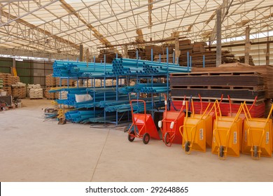 Nonthaburi , Thailand 2015 June 27: Warehouse Construction Materials.