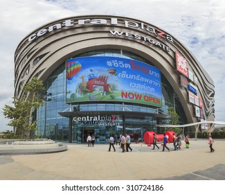 Nonthaburi, Thailand - August 28, 2015: Exterior view of Central Plaza Westgate and Today is Grand opening on August 28, 2015 - Bangyai Nonthaburi, Thailand.