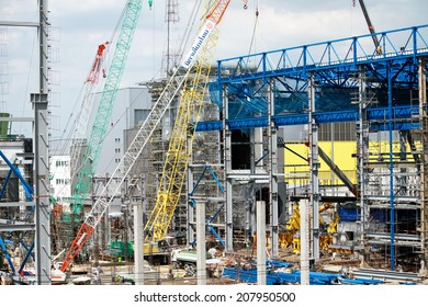 NONTHABURI-THAILAND-JUNE 3 : Construction of EGAT's North Bangkok gas combine cycle power plant 800 MW on June 3, 2014 in Nonthaburi, Thailand