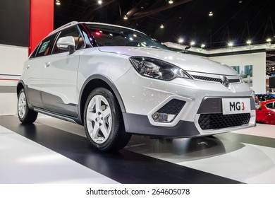 Nonthburi,Thailand - March 26th, 2015: New Launch MG3,smart-looking Small Car,showed In Thailand The 36th Bangkok International Motor Show On 26 March 2015