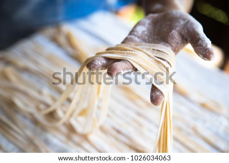 Noodle pasta homemade 