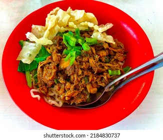 Noodle And Slice Of Chicken Its One Of Favorite Food In Palembang South Sumatra Indonesia