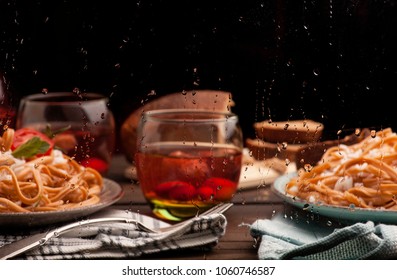 noodles with tomato  - Shutterstock ID 1060746587