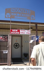 Noonday, TX - September 24, 2011; Customer Entering Noonday Gun Trader A Gun Store Located In The Small Rural Community Of Noonday Outside Of Tyler, TX.