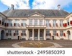 Noordeinde Palace, one of three official palaces of the Dutch royal family located in the Hague, Netherlands