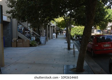 Noosa, Queensland, Australia - May 10 2018: Hastings Street Shopping Precinct