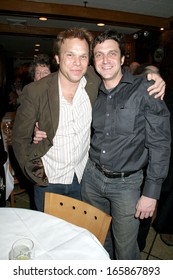 Norbert Leo Butz, Raul Esparza At Outer Critics Circle Awards Reception, Nino's Tuscany, New York, NY, Wednesday, April 27, 2005