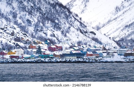 Skarsvåg, Nordkapp, Troms og Finnmark, Norway. The world's northernmost fishing village.