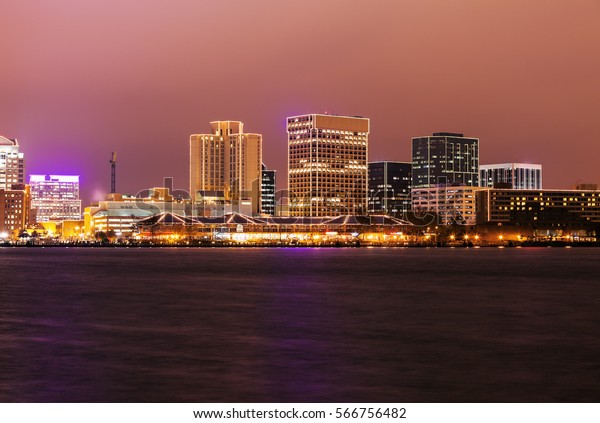 Ferne Skyline Norfolk Virginia Usa