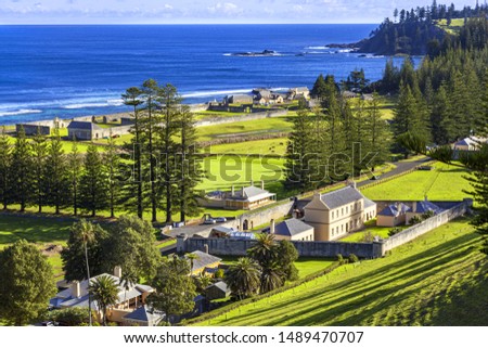 Norfolk Island, South Pacific, Australia:
Some of the many convict buildings in the area of outstanding national significance at Kingston. The administrative capital of Norfolk Island.