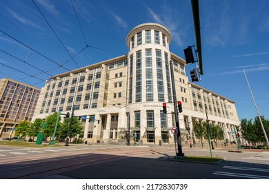 Norfolk, VA, USA - June 22, 2022: Photo Of City Of Norfolk Courthouse